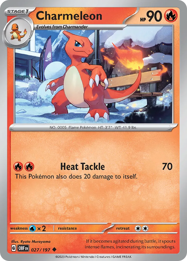 Charmeleon — SV03: Obsidian Flames — Pokémon