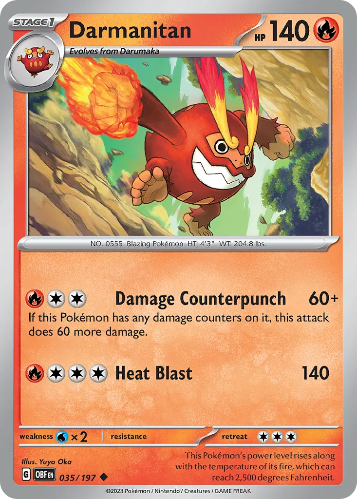 Darumacho — SV03: Obsidian Flames — Pokemon