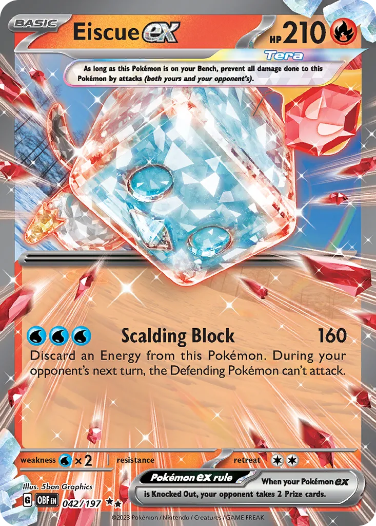 Eiscue ex — SV03: Obsidian Flames — Pokémon