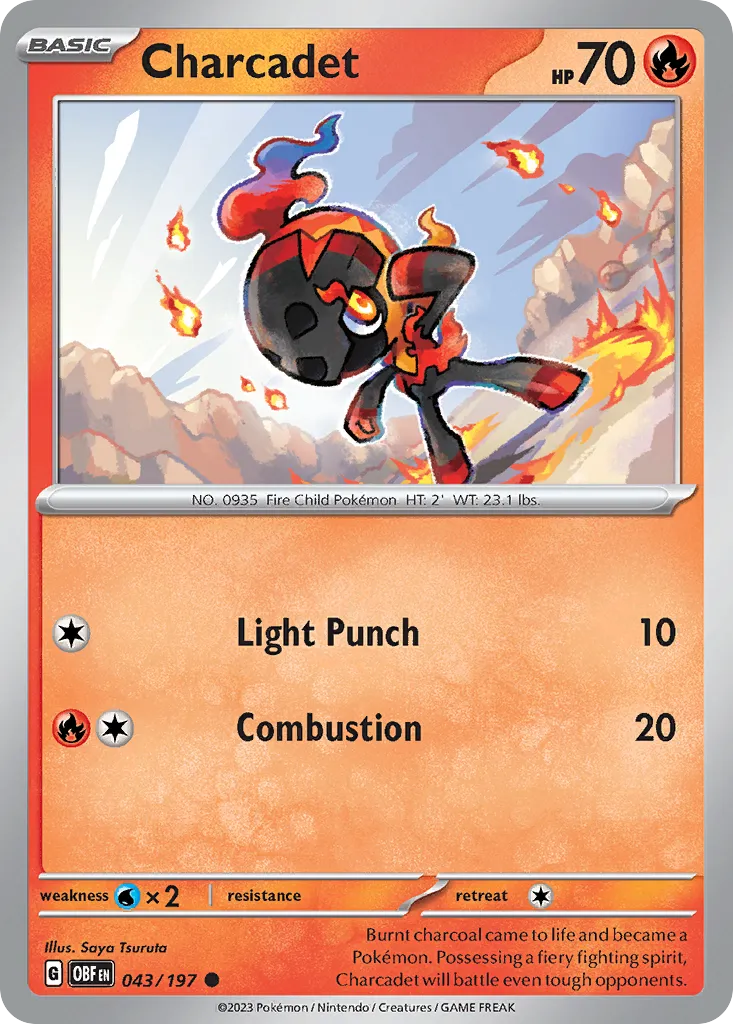 Charcadet — SV03: Obsidian Flames — Pokémon