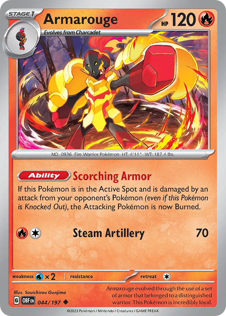 Carmadura — SV03: Obsidian Flames — Pokemon