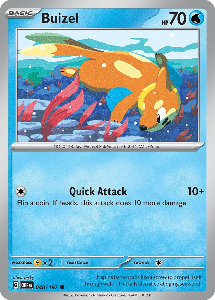 Buizel — SV03: Obsidian Flames — Pokémon