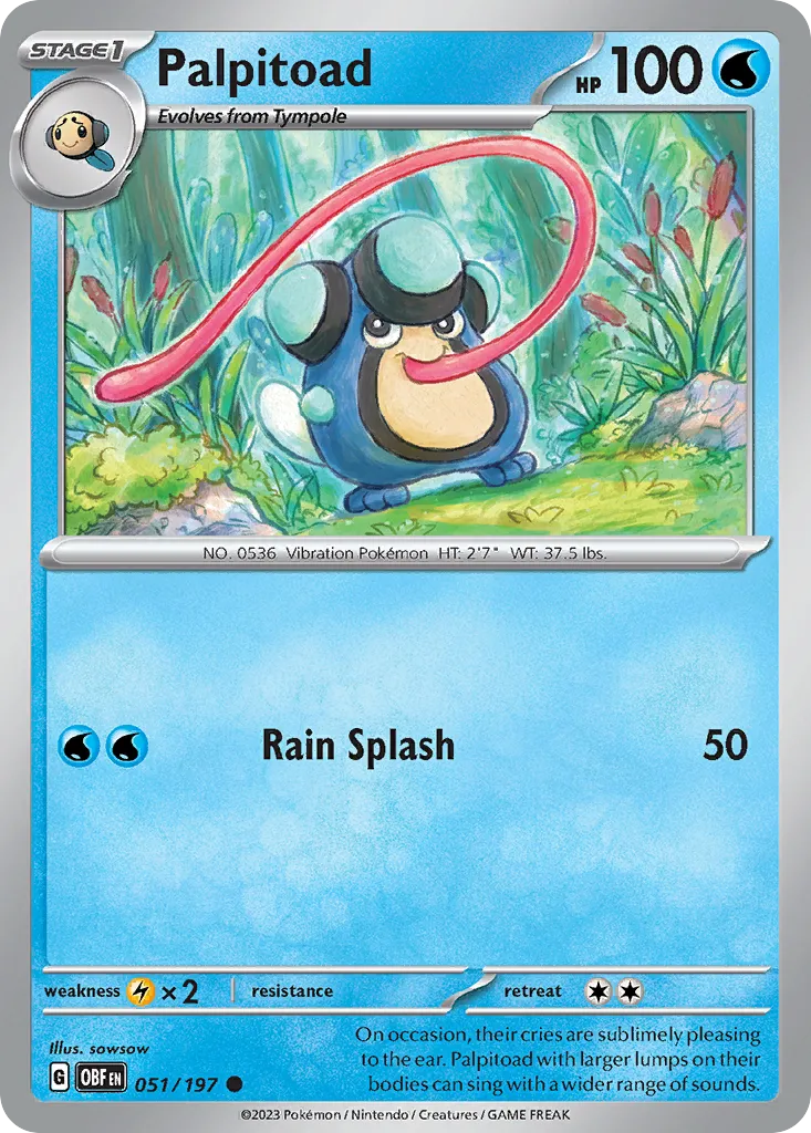 Palpitoad — SV03: Obsidian Flames — Pokemon
