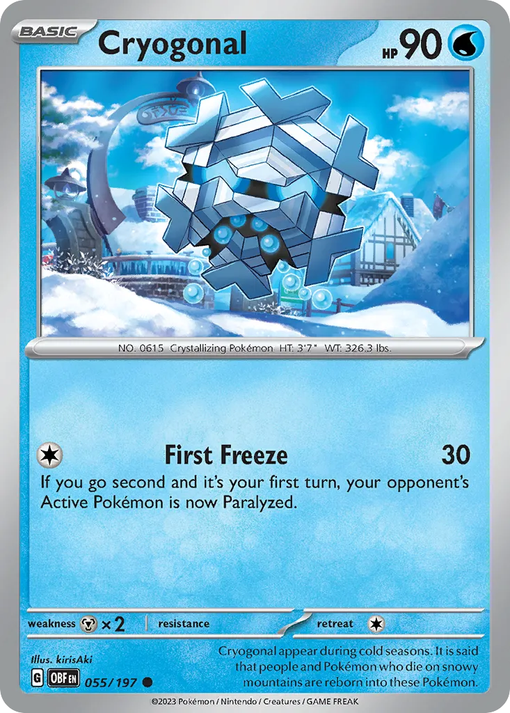 Cryogonal — SV03: Obsidian Flames — Pokémon