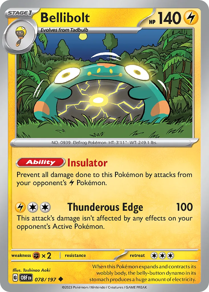 Bellibolt — SV03: Obsidian Flames — Pokémon