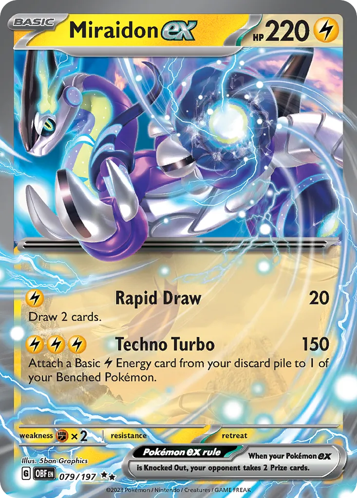 Miraidon ex — SV03: Obsidian Flames — Pokémon