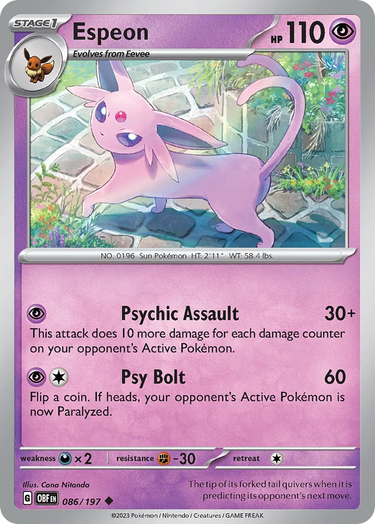 Mentali — SV03: Obsidian Flames — Pokémon