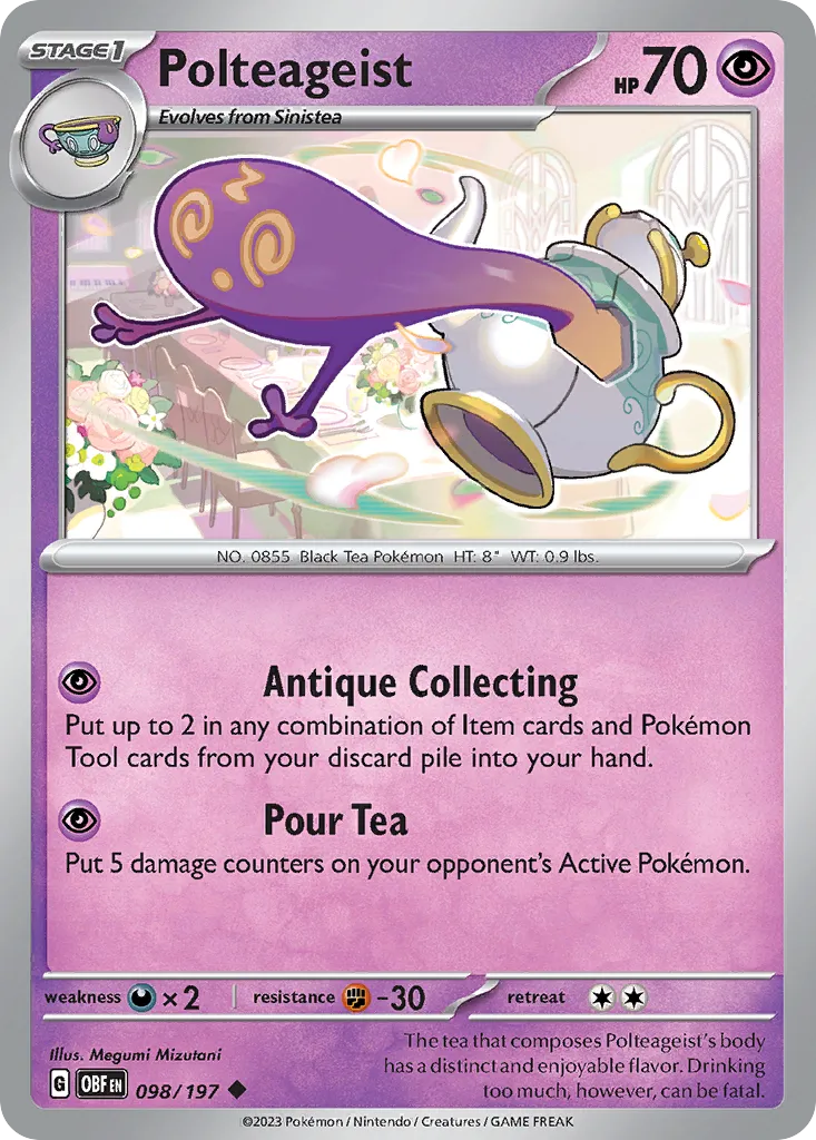 Polteageist — SV03: Obsidian Flames — Pokémon