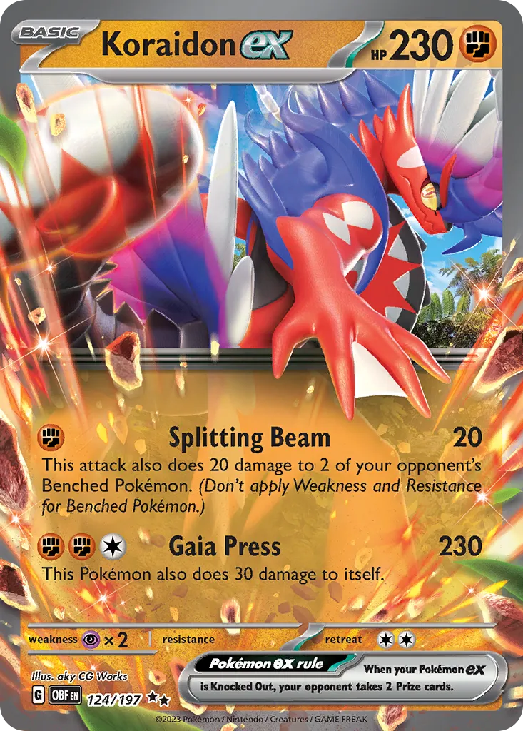 Koraidon ex — SV03: Obsidian Flames — Pokémon