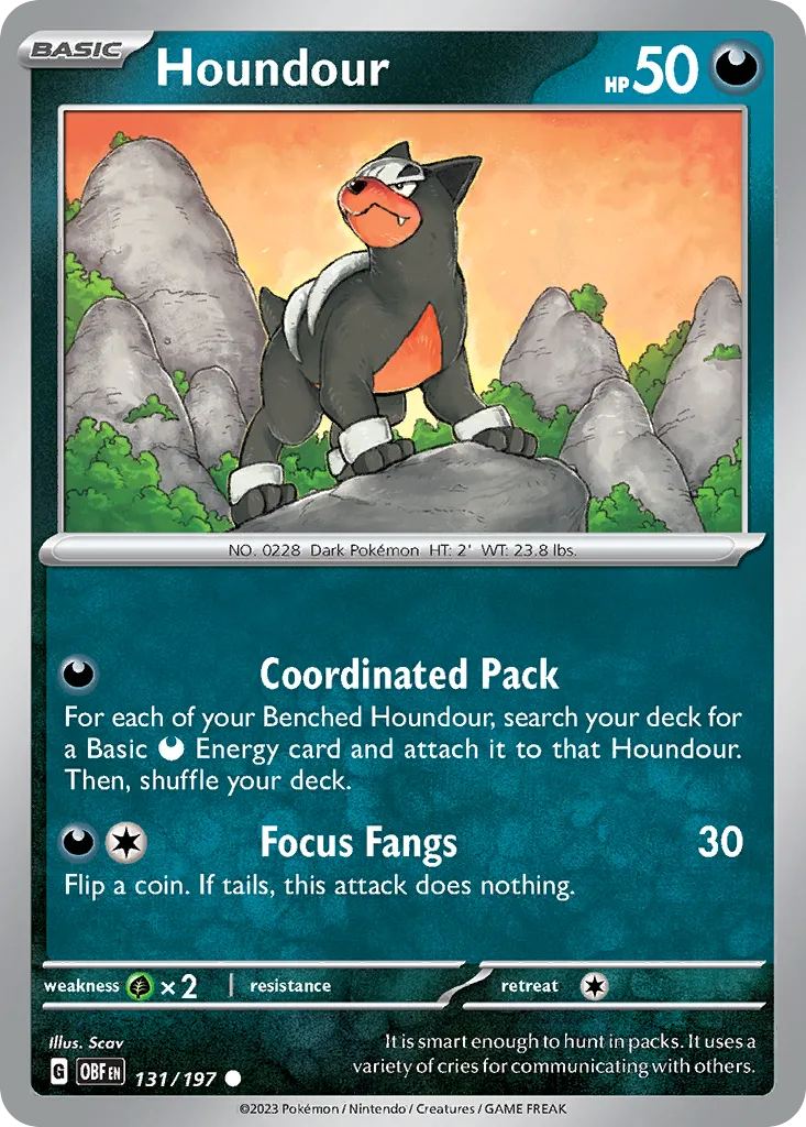 Houndour — SV03: Obsidian Flames — Pokémon