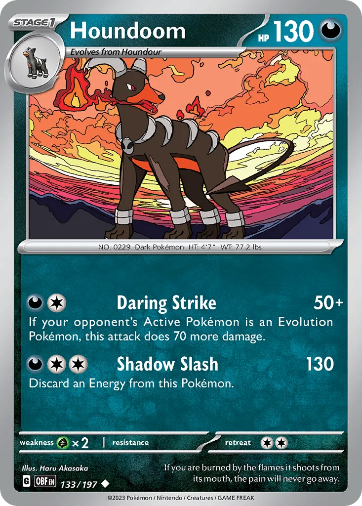 Houndoom — SV03: Obsidian Flames — Pokémon