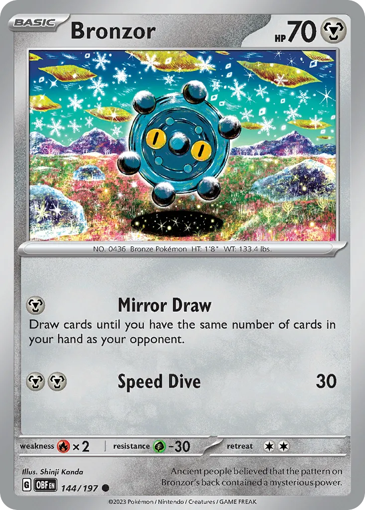 Bronzor — SV03: Obsidian Flames — Pokémon