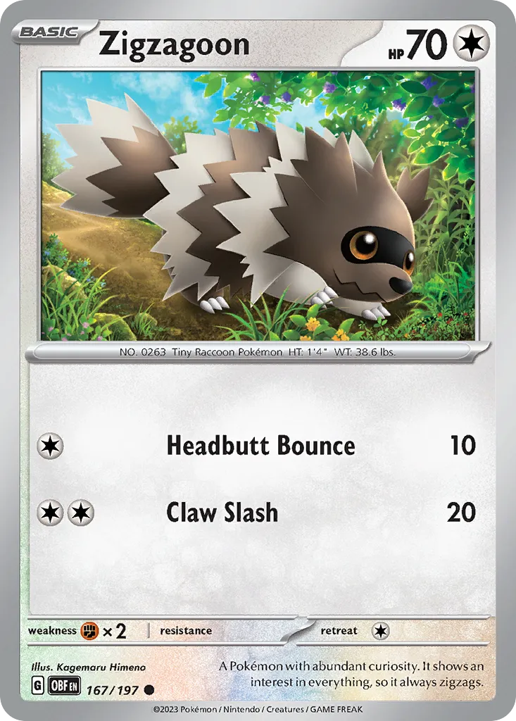 Zigzaton — SV03: Obsidian Flames — Pokémon