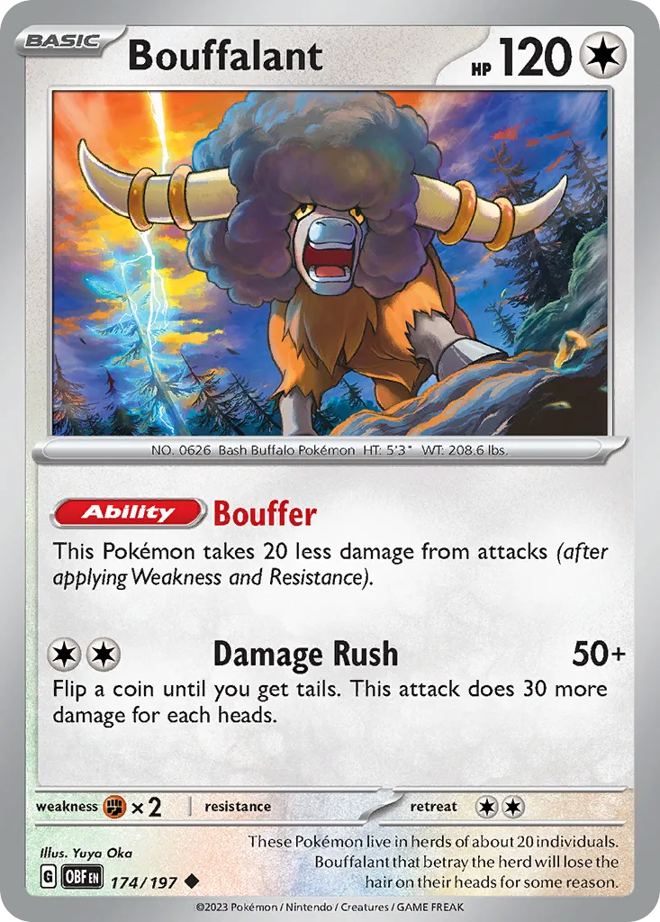 Bouffalant — SV03: Obsidian Flames — Pokémon