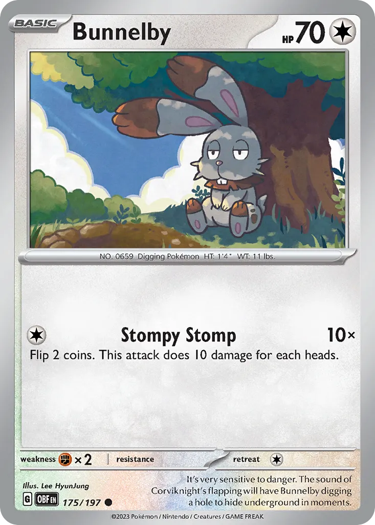 Bunnelby — SV03: Obsidian Flames — Pokémon