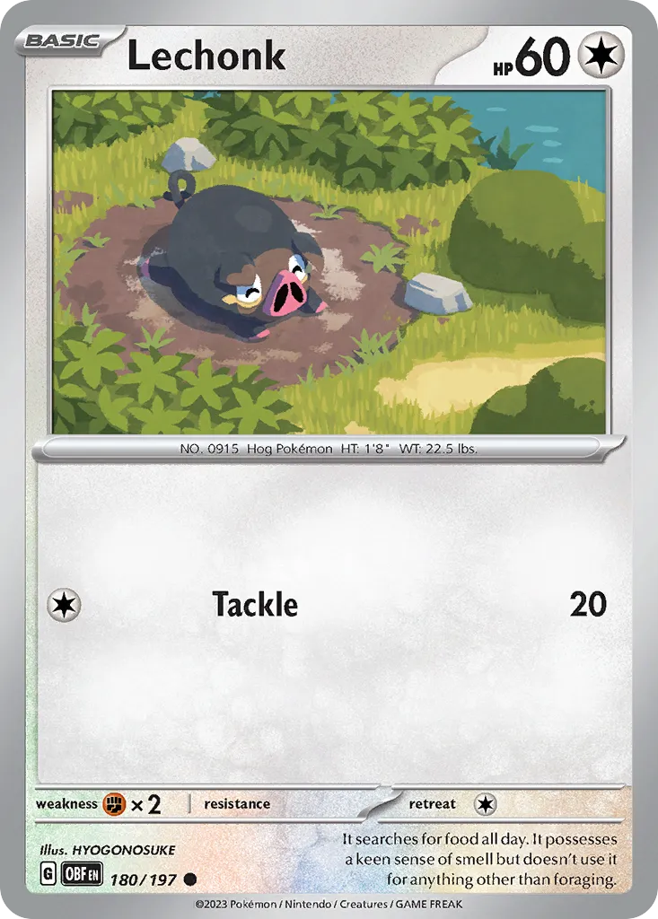 Lechonk — SV03: Obsidian Flames — Pokemon