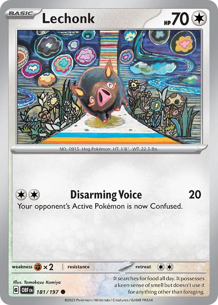 Lechonk — SV03: Obsidian Flames — Pokémon