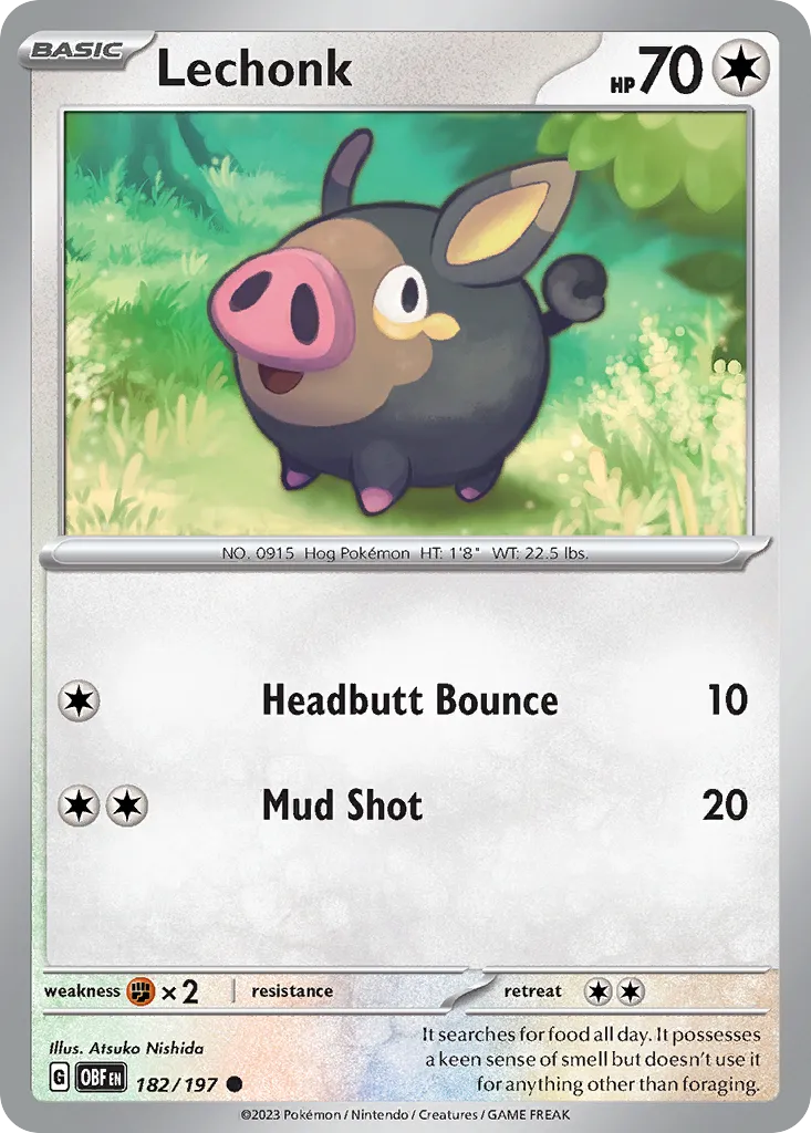 Lechonk — SV03: Obsidian Flames — Pokemon