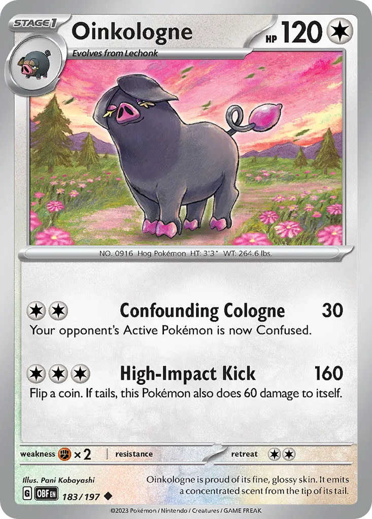 Oinkologne — SV03: Obsidian Flames — Pokémon