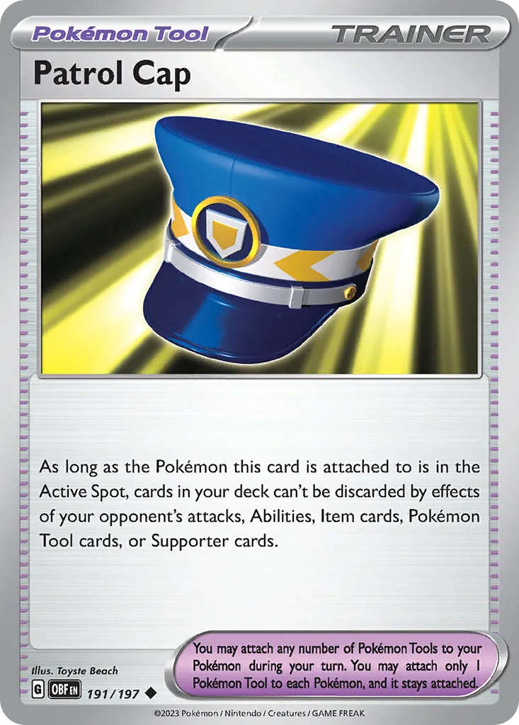 Patrol Cap — SV03: Obsidian Flames — Pokemon