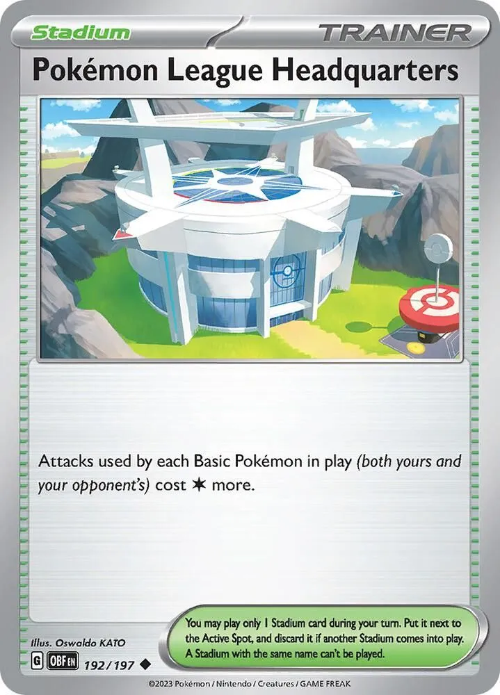 Pokemon League Headquarters — SV03: Obsidian Flames — Pokémon