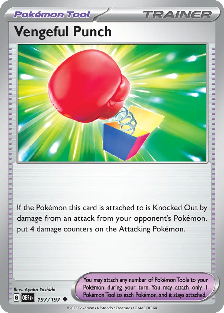 Vengeful Punch — SV03: Obsidian Flames — Pokémon