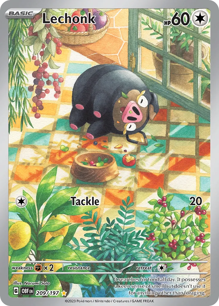 Lechonk from SV03: Obsidian Flames - Pokemon
