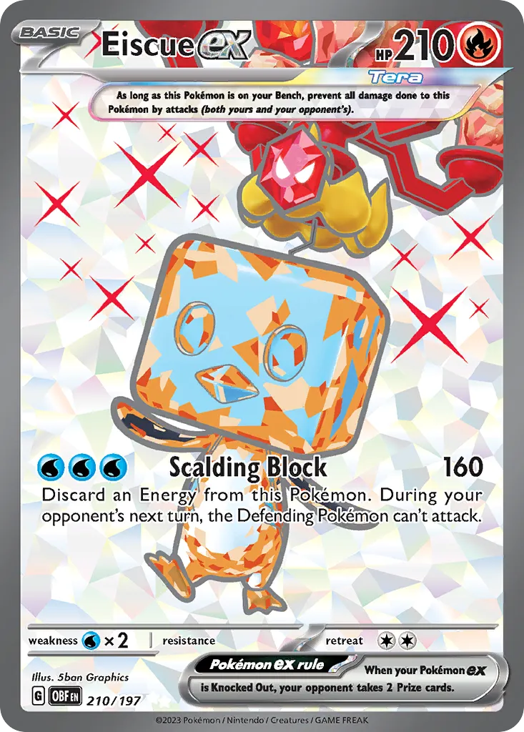 Eiscue ex — SV03: Obsidian Flames — Pokémon