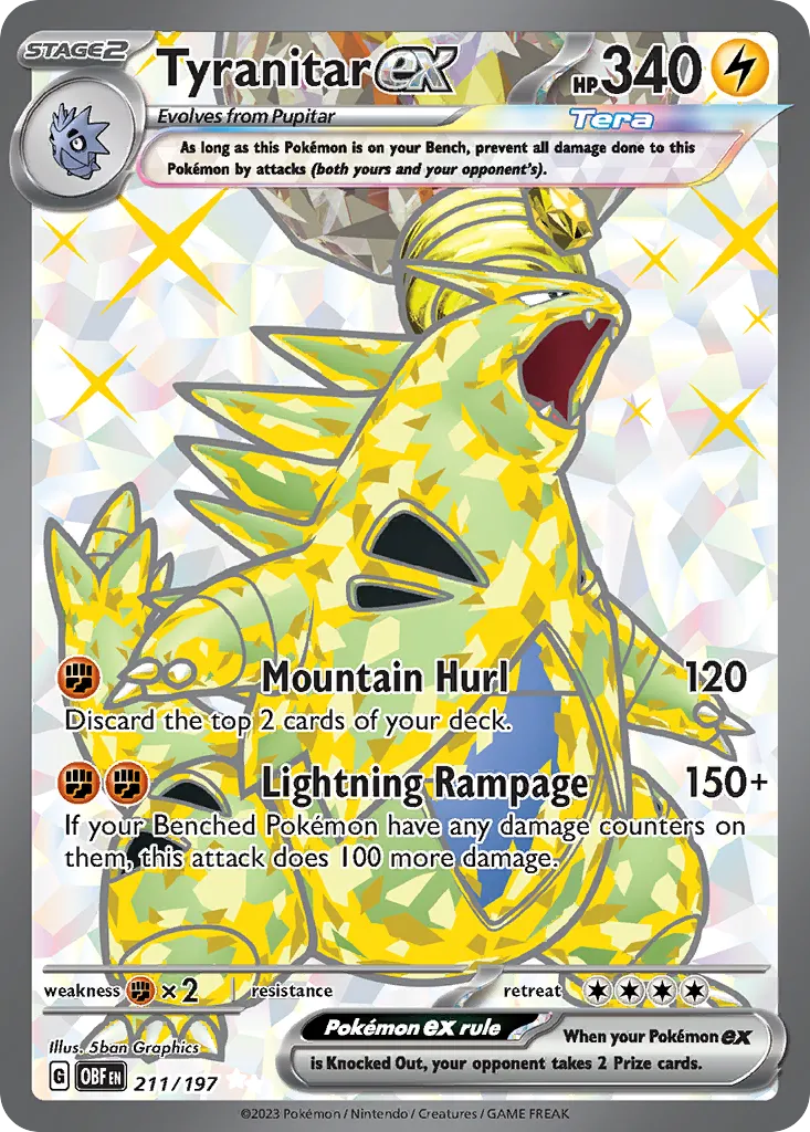 Tyranitar ex — SV03: Obsidian Flames — Pokémon