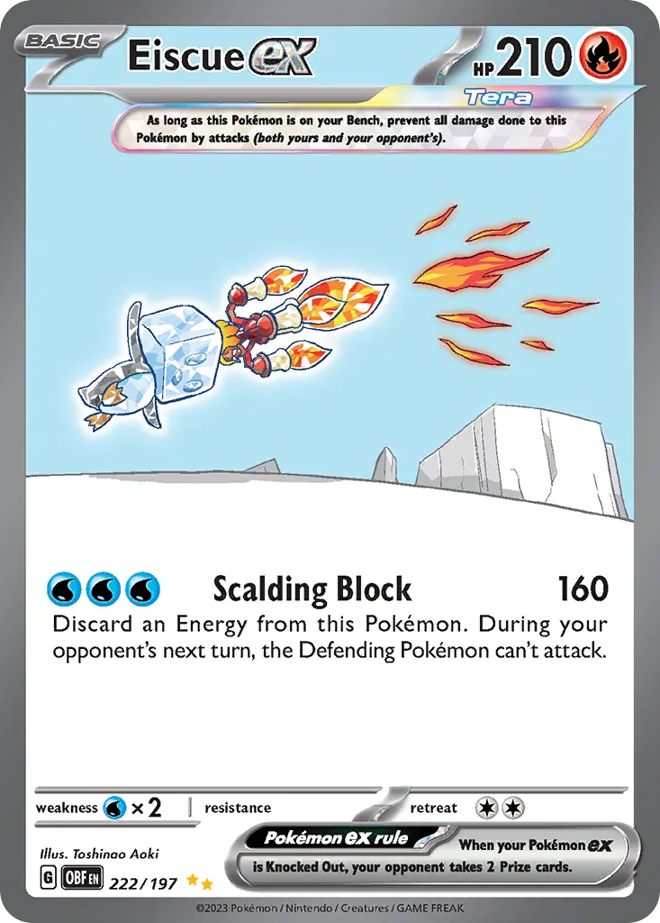 Eiscue ex — SV03: Obsidian Flames — Pokémon