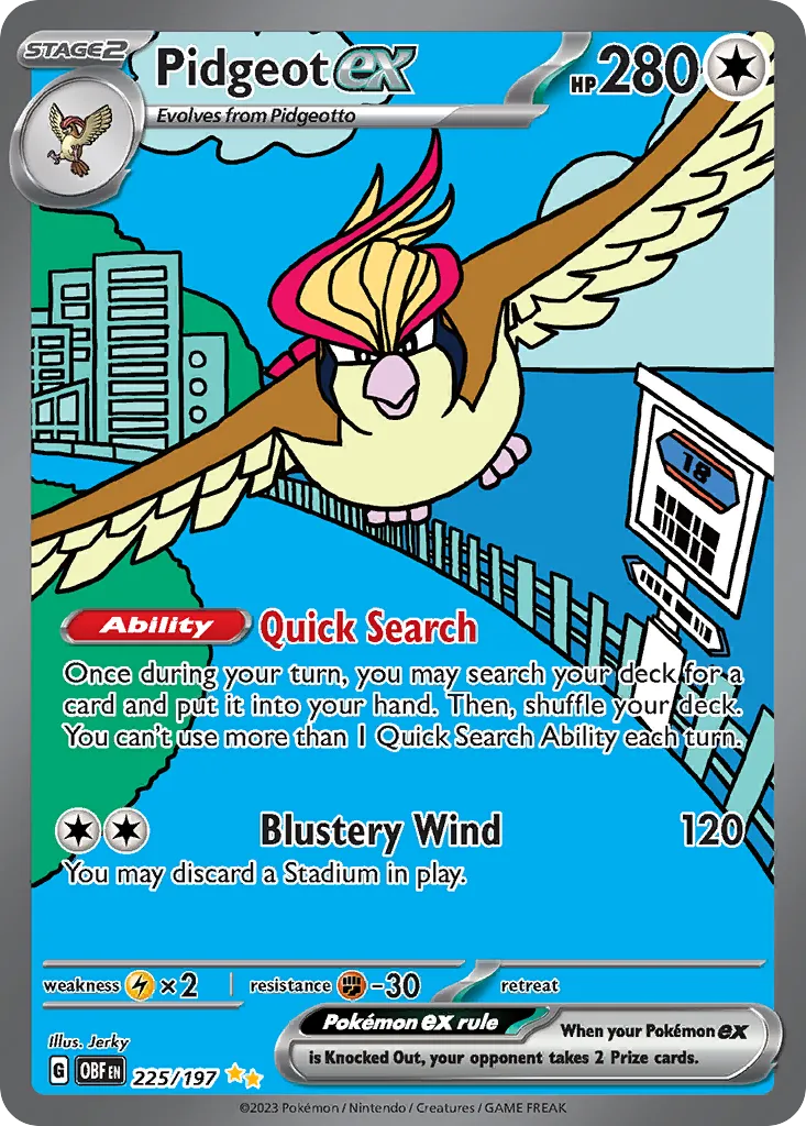 Pidgeot ex — SV03: Obsidian Flames — Pokémon