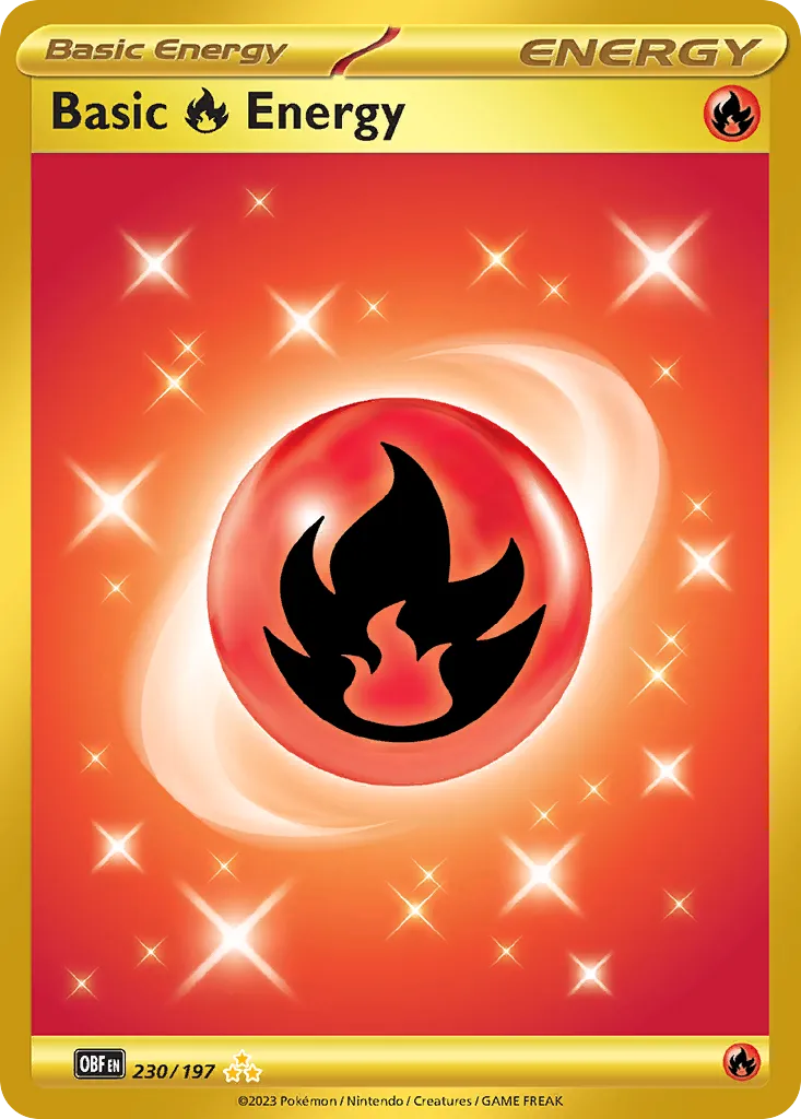 Énergie Feu de base — SV03: Obsidian Flames — Pokemon