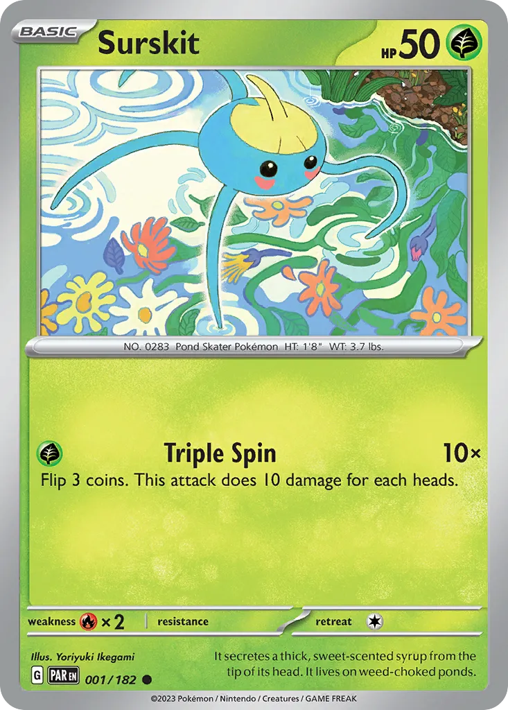 Surskit — SV04: Paradox Rift — Pokémon