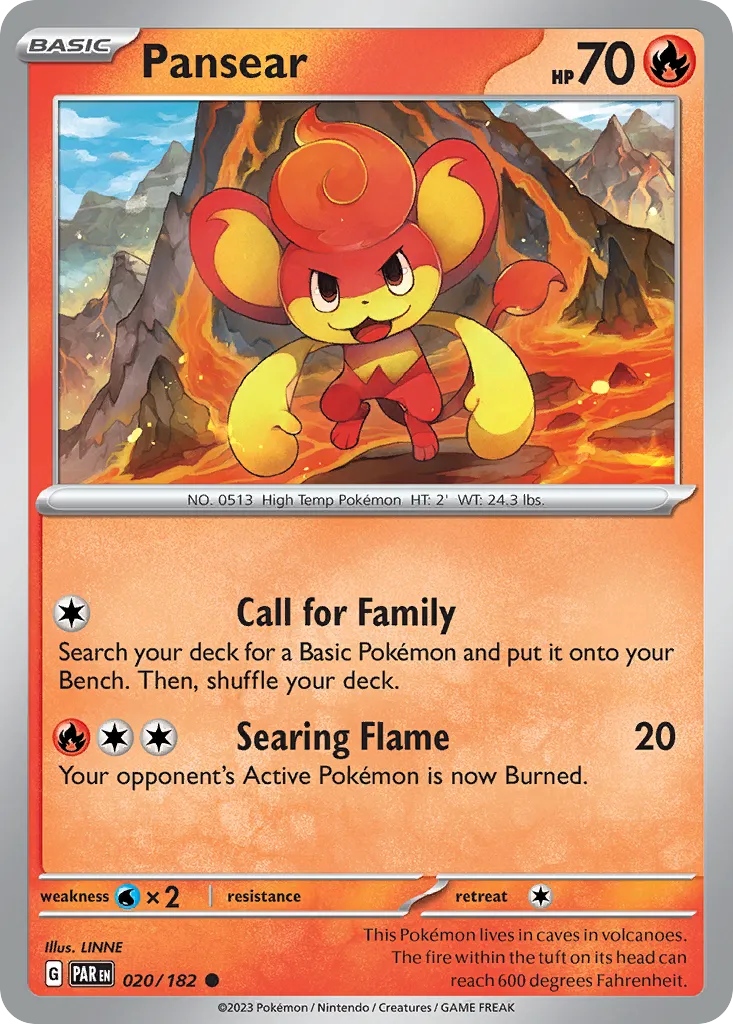 Pansear — SV04: Paradox Rift — Pokémon