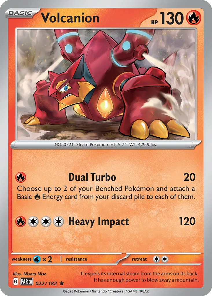 Volcanion — SV04: Paradox Rift — Pokémon