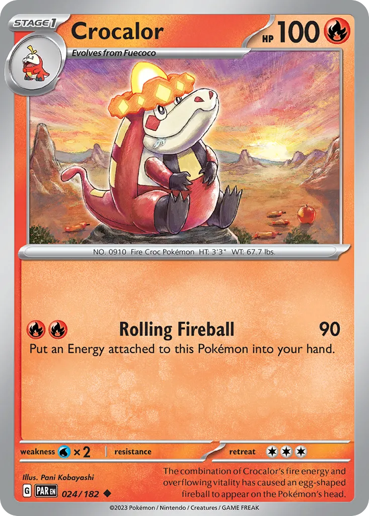 Crocalor — SV04: Paradox Rift — Pokémon