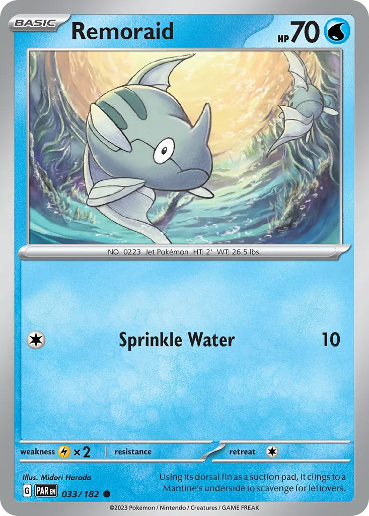 Remoraid from SV04: Paradox Rift - Pokemon