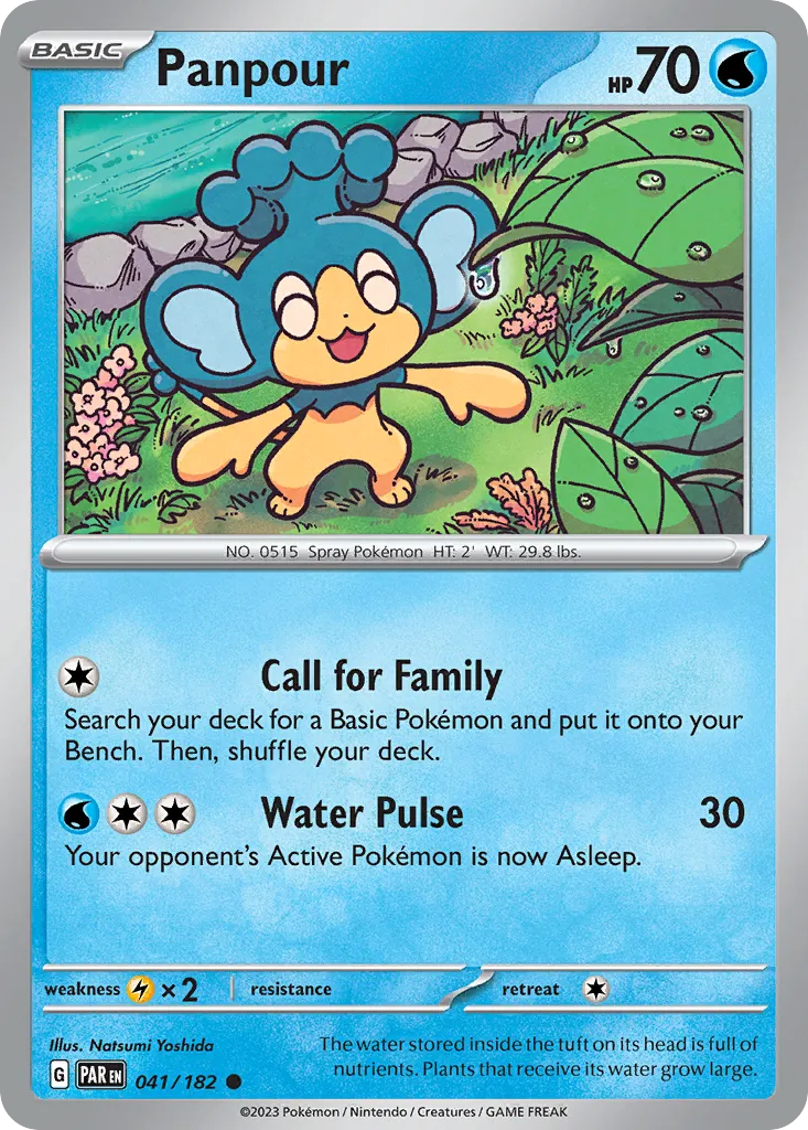 Panpour — SV04: Paradox Rift — Pokémon
