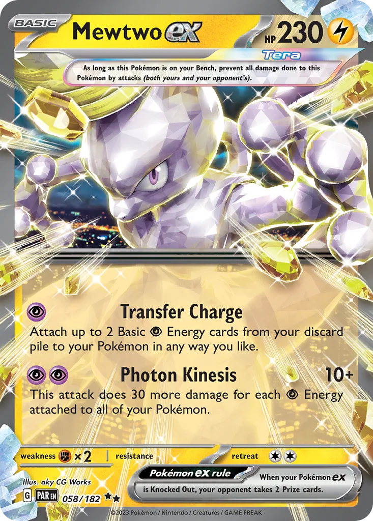 Mewtwo ex — SV04: Paradox Rift — Pokemon