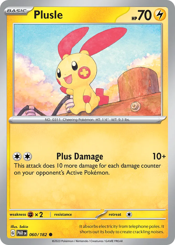 Plusle — SV04: Paradox Rift — Pokemon