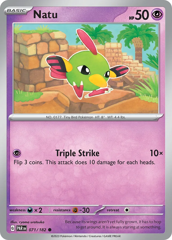 Natu — SV04: Paradox Rift — Pokémon