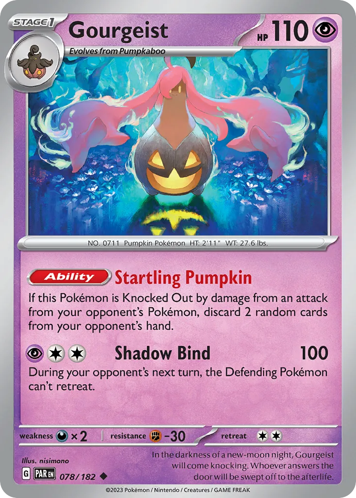 Gourgeist — SV04: Paradox Rift — Pokemon