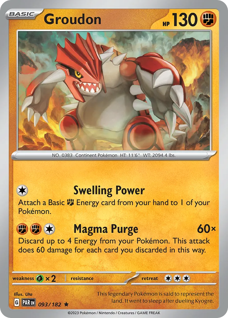 Groudon — SV04: Paradox Rift — Pokémon