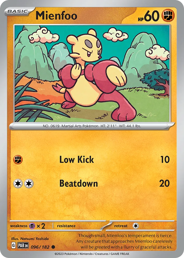 Mienfoo — SV04: Paradox Rift — Pokemon
