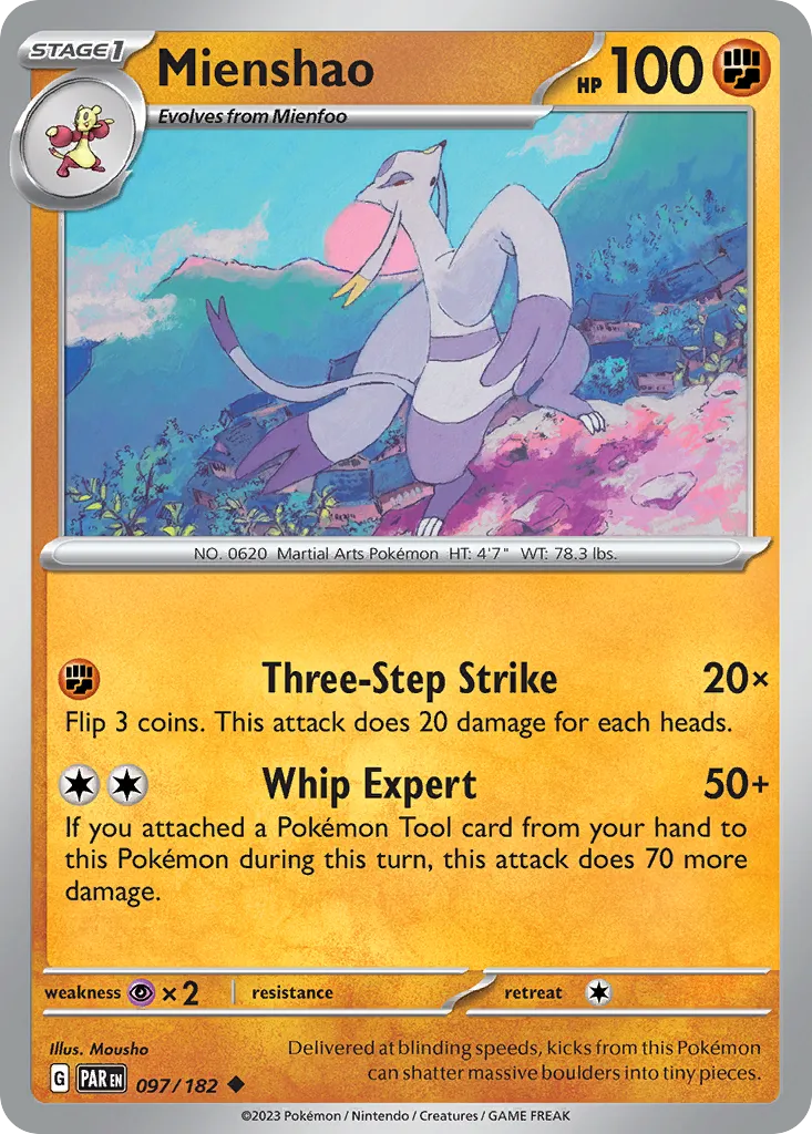 Mienshao — SV04: Paradox Rift — Pokémon