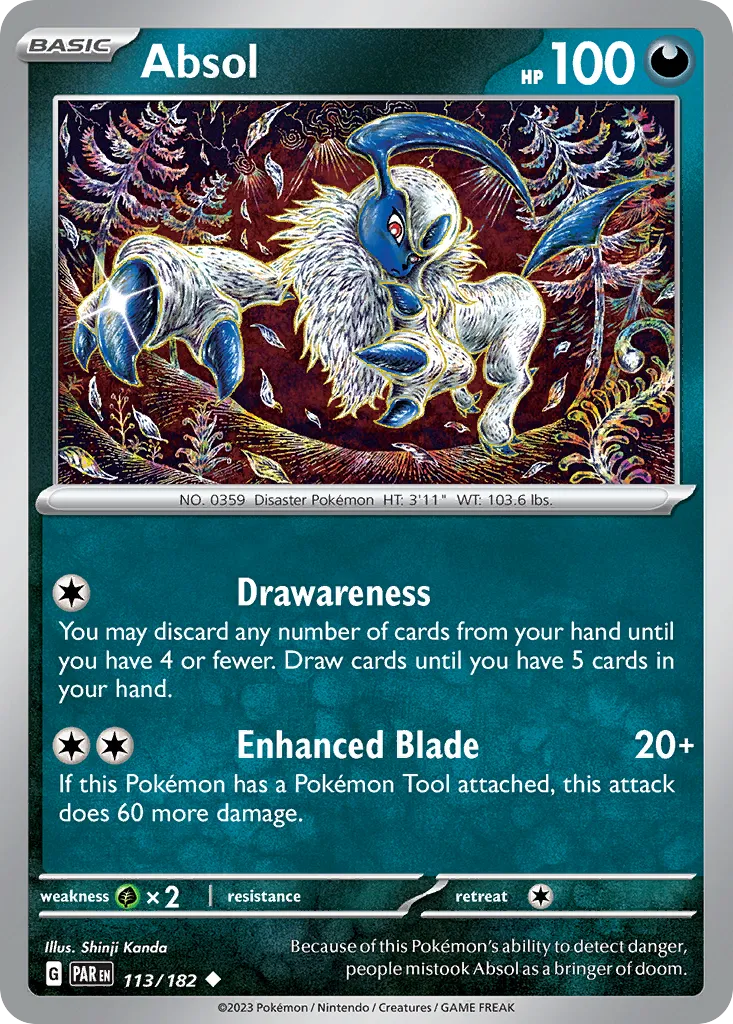 Absol from SV04: Paradox Rift - Pokemon