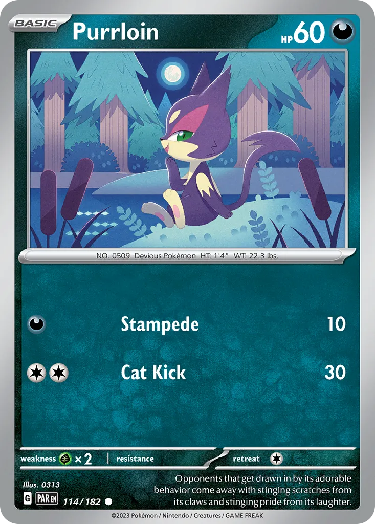 Purrloin — SV04: Paradox Rift — Pokemon