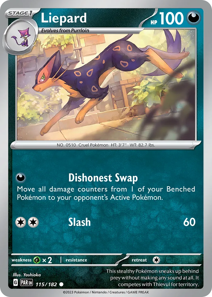 Liepard — SV04: Paradox Rift — Pokemon
