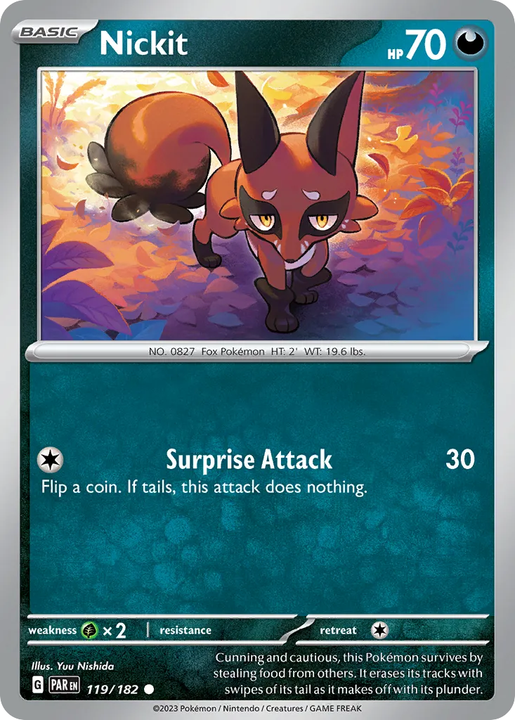 Nickit — SV04: Paradox Rift — Pokémon
