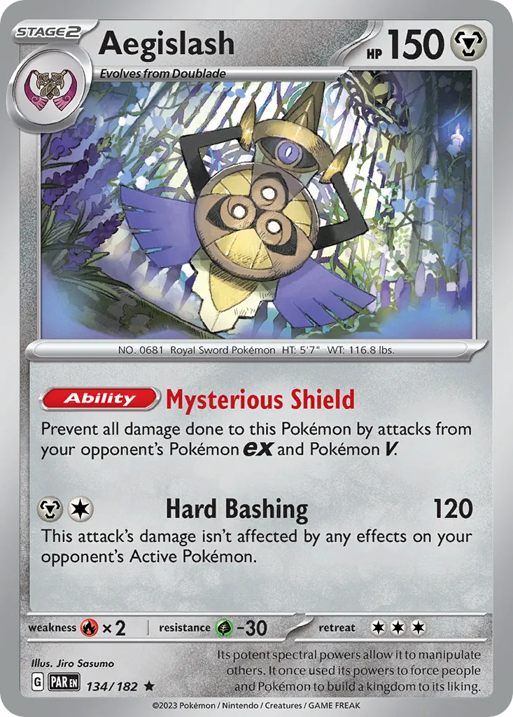 Aegislash — SV04: Paradox Rift — Pokémon